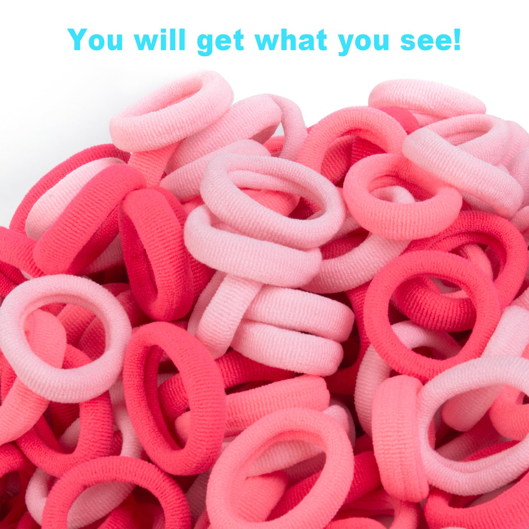 BAOLI 1-inch diameter hair ties ensure strong stretch and secure hold during activity.