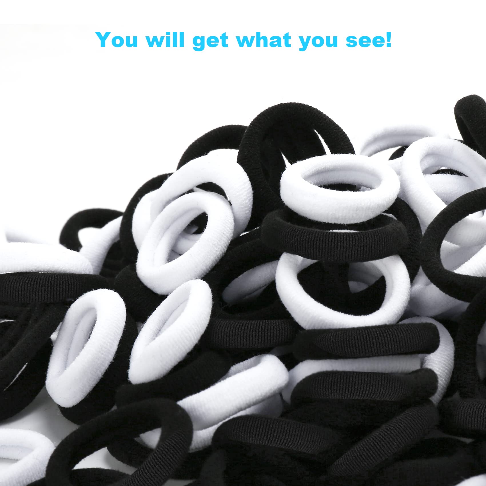 BAOLI hair ties stretch-test shows strong, lasting elasticity for secure hairstyles.