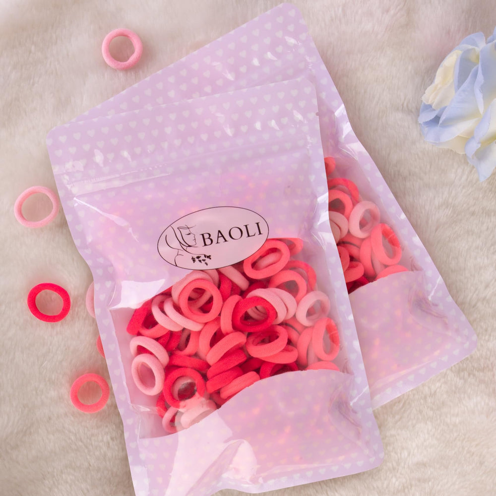 BAOLI pink-series baby hair ties offering versatile styling for toddlers and girls.