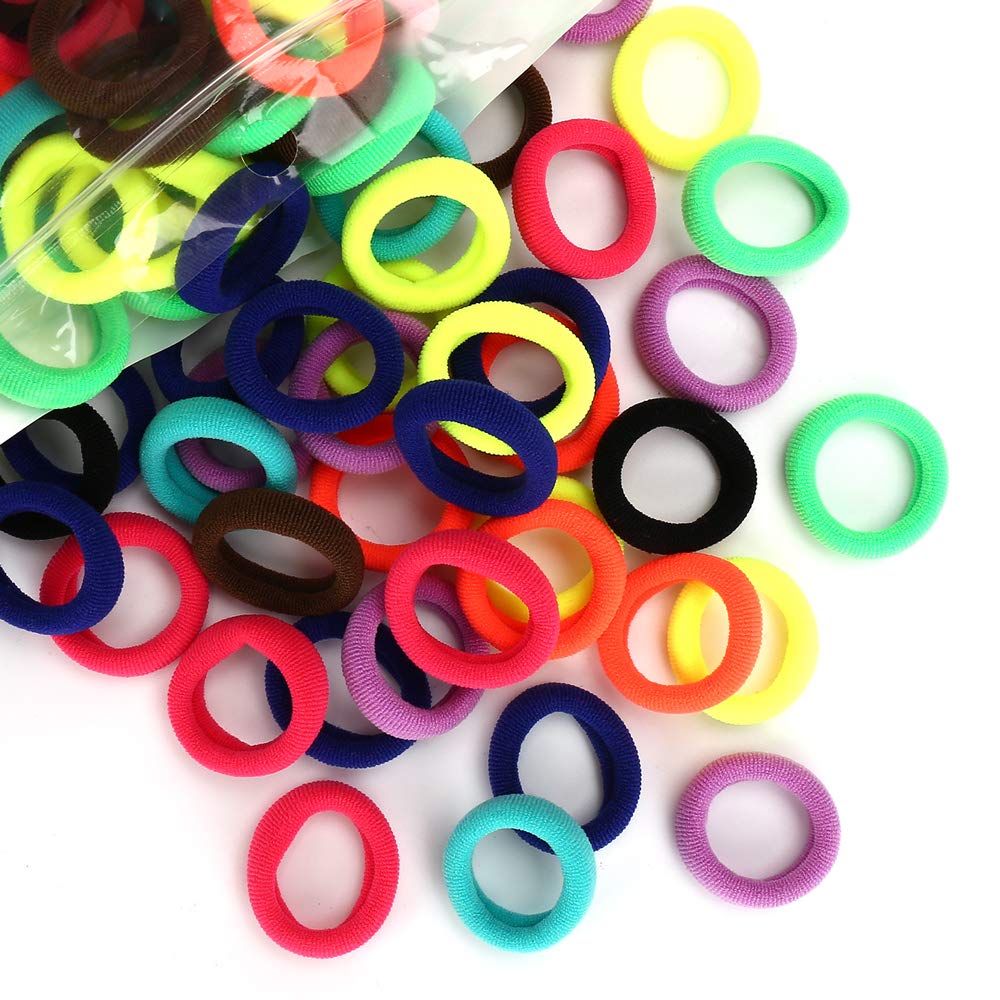 BAOLI soft hair elastics for toddlers in assorted colors