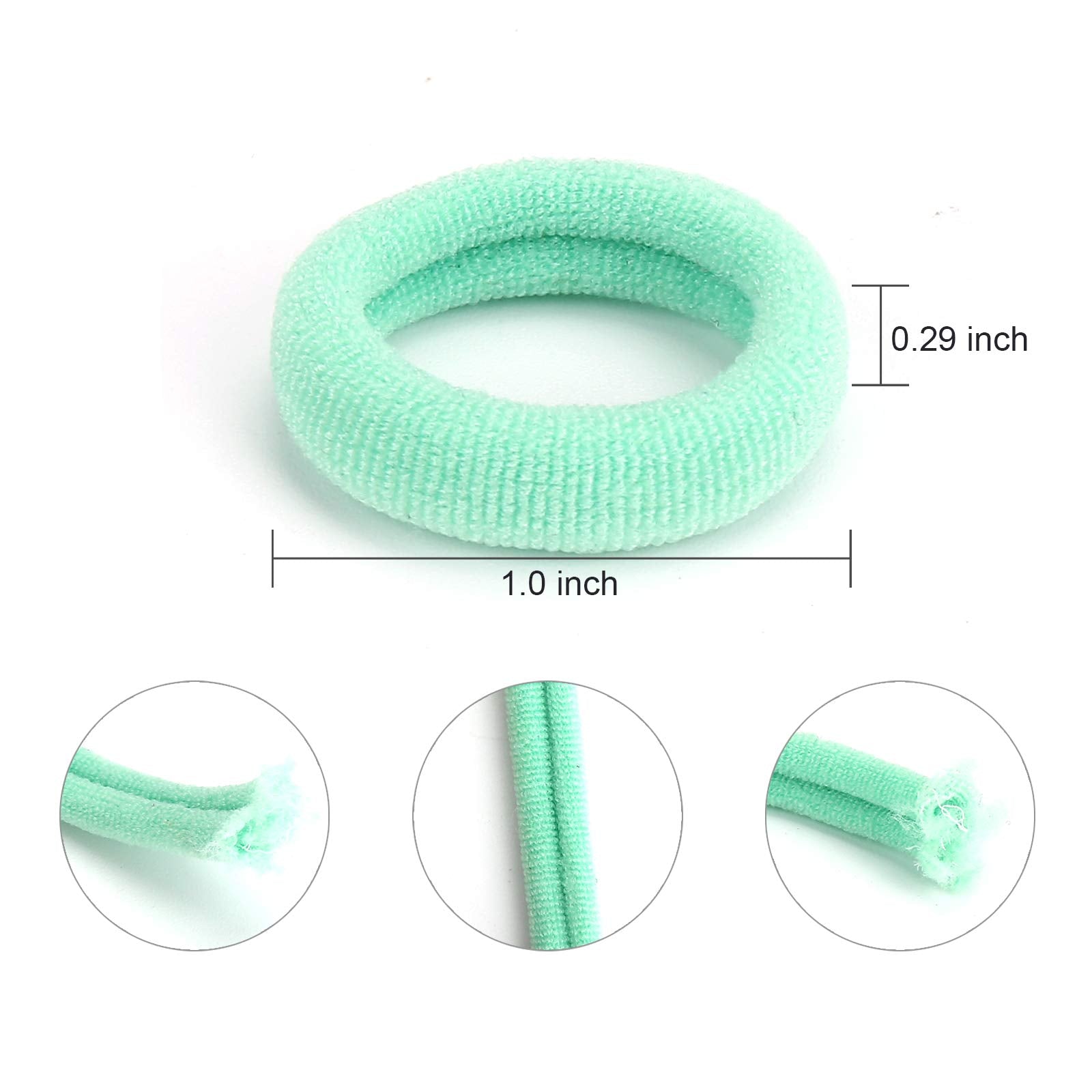 BAOLI toddler girls hair elastic 1 inch offers soft stretch for secure styles.