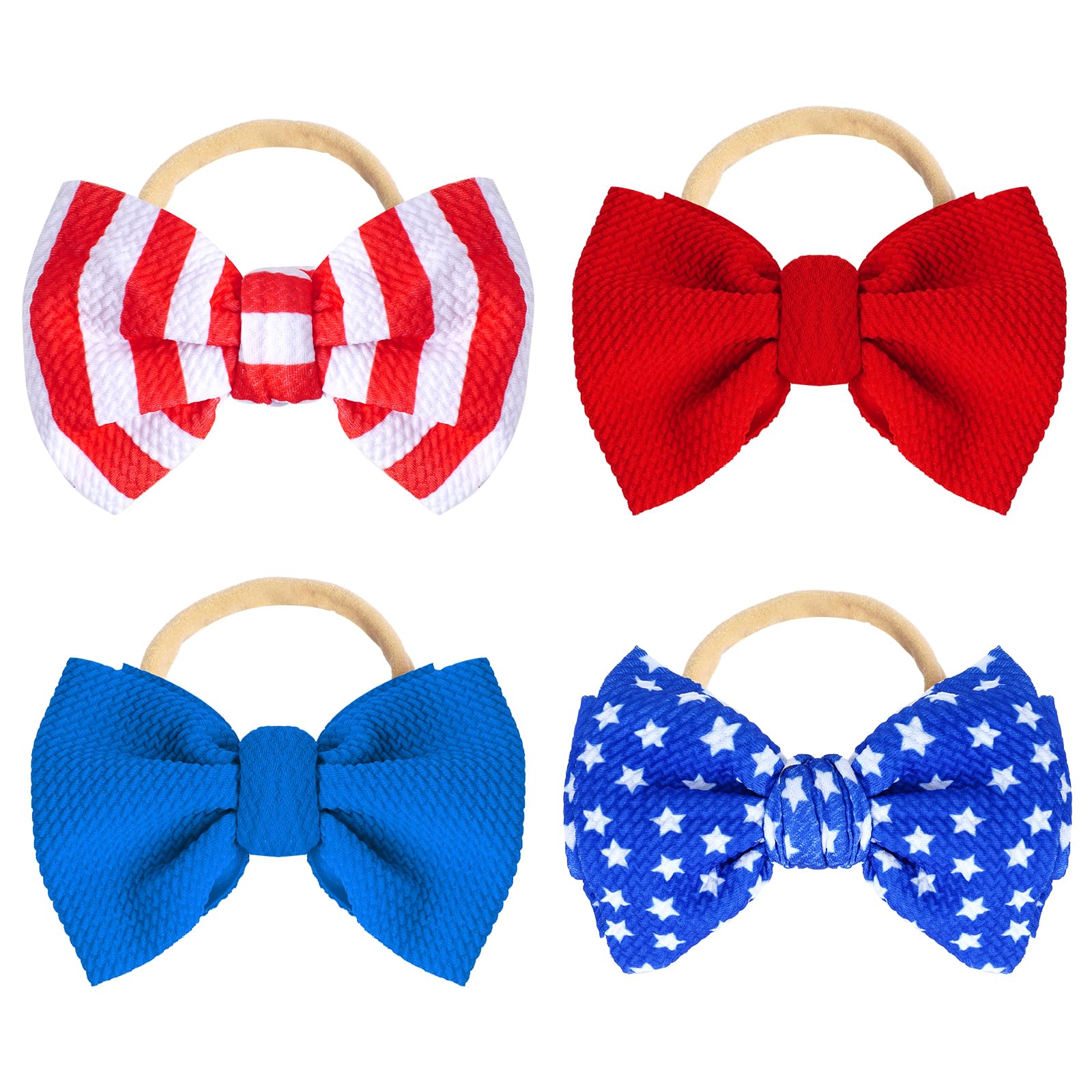 Baotongle 4th of July headbands collection, festive colors for photos and parades.