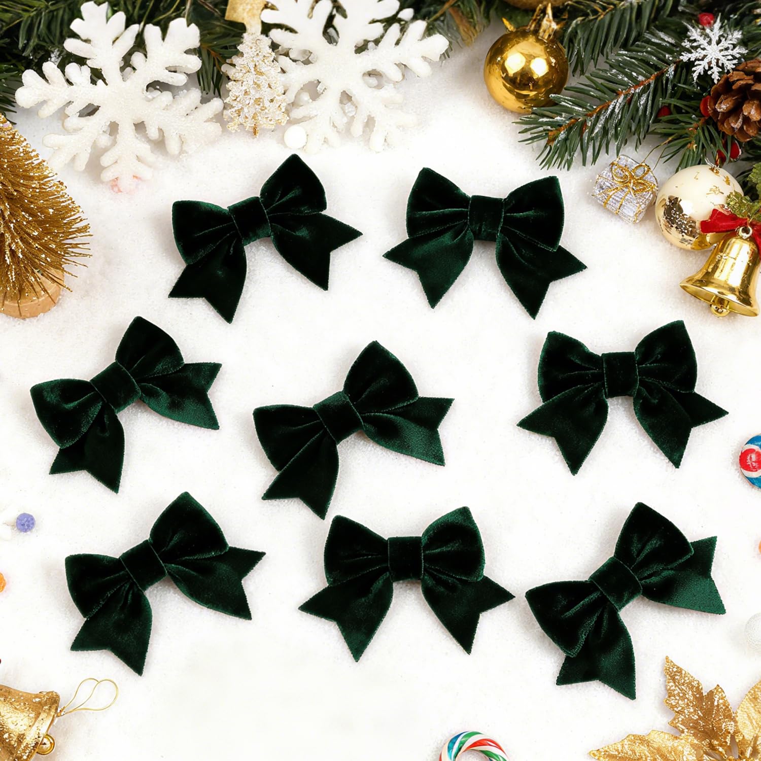 Baotongle alligator-clip velvet bow closeup: non-slip grip for fine hair.