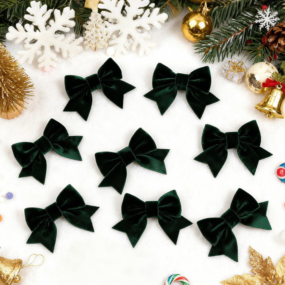 Baotongle alligator-clip velvet bow closeup: non-slip grip for fine hair.