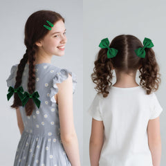 baotongle bow hair clips green provide stylish half-up looks with reliable grip.