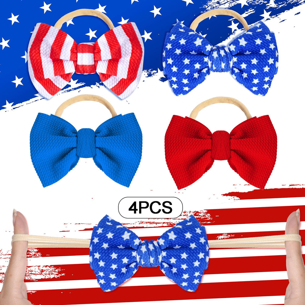 Baotongle patriotic look highlighting versatile styling with red, white, and blue.