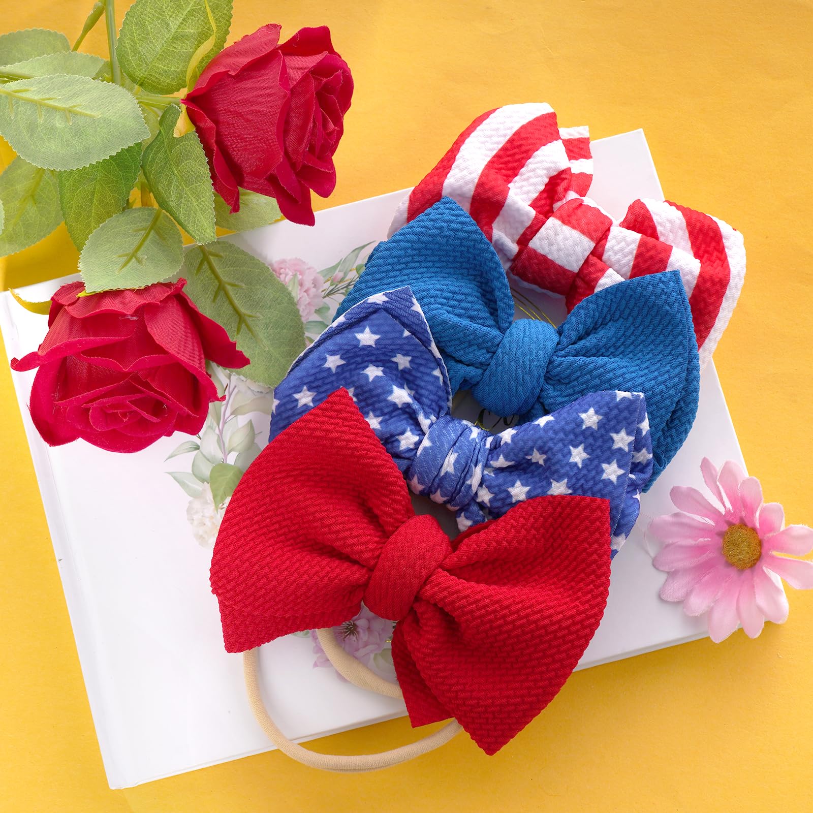 Baotongle soft nylon headband on newborn, gentle comfort for celebrations.