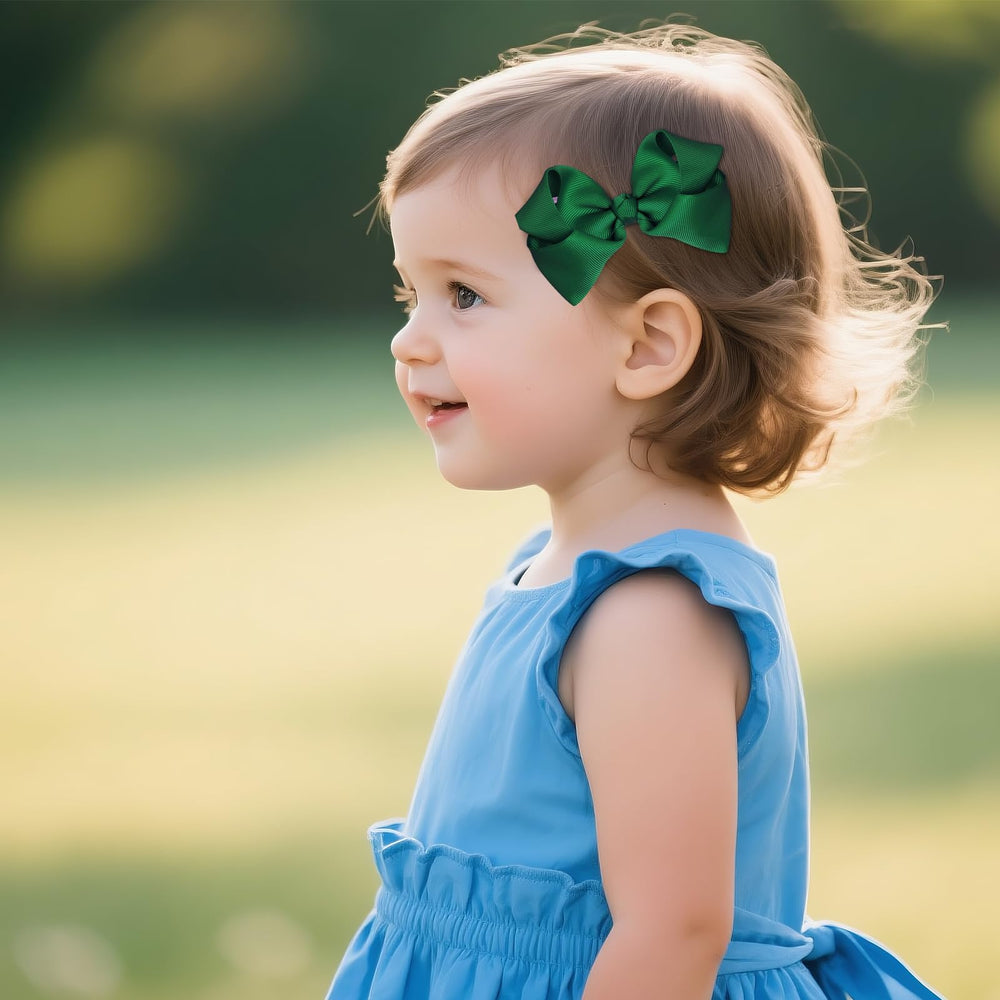 baotongle suede bow clips green offer soft texture and polished appearance.