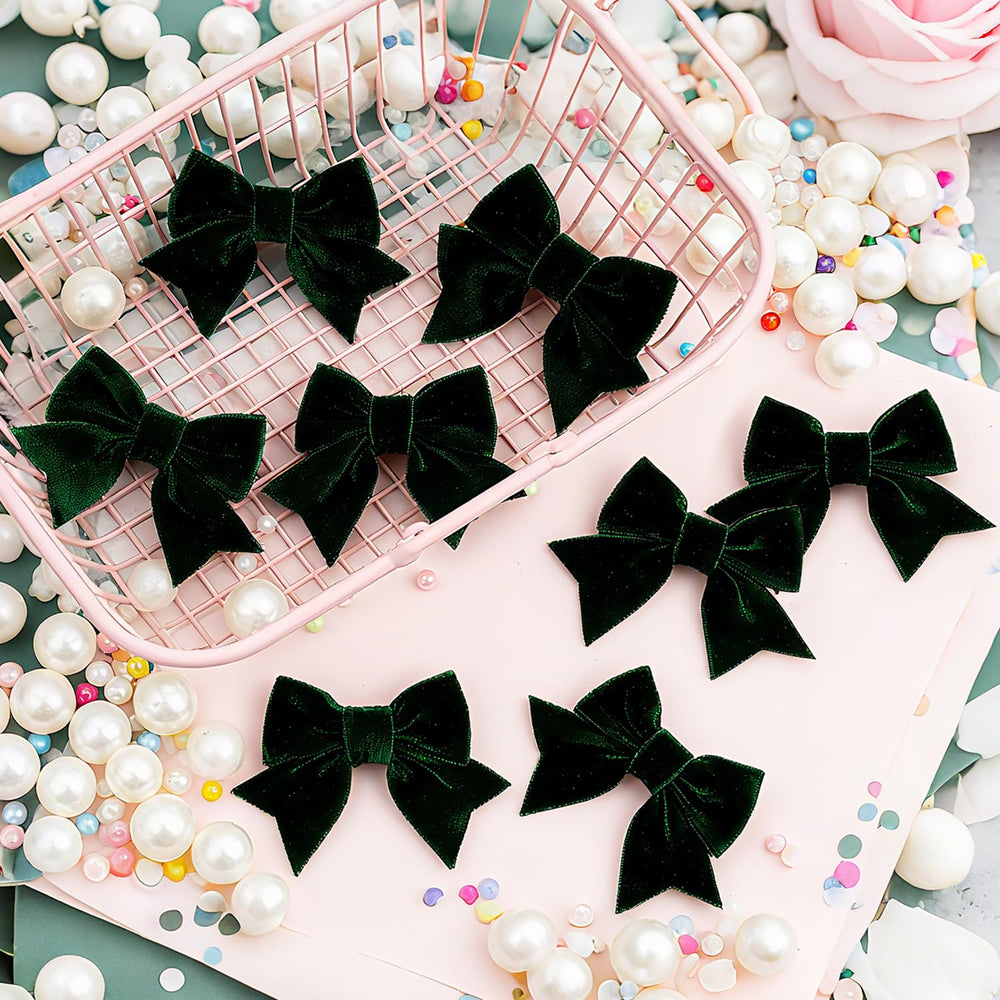 Baotongle velvet bow 3inch baby-girl: lightweight style for toddlers.