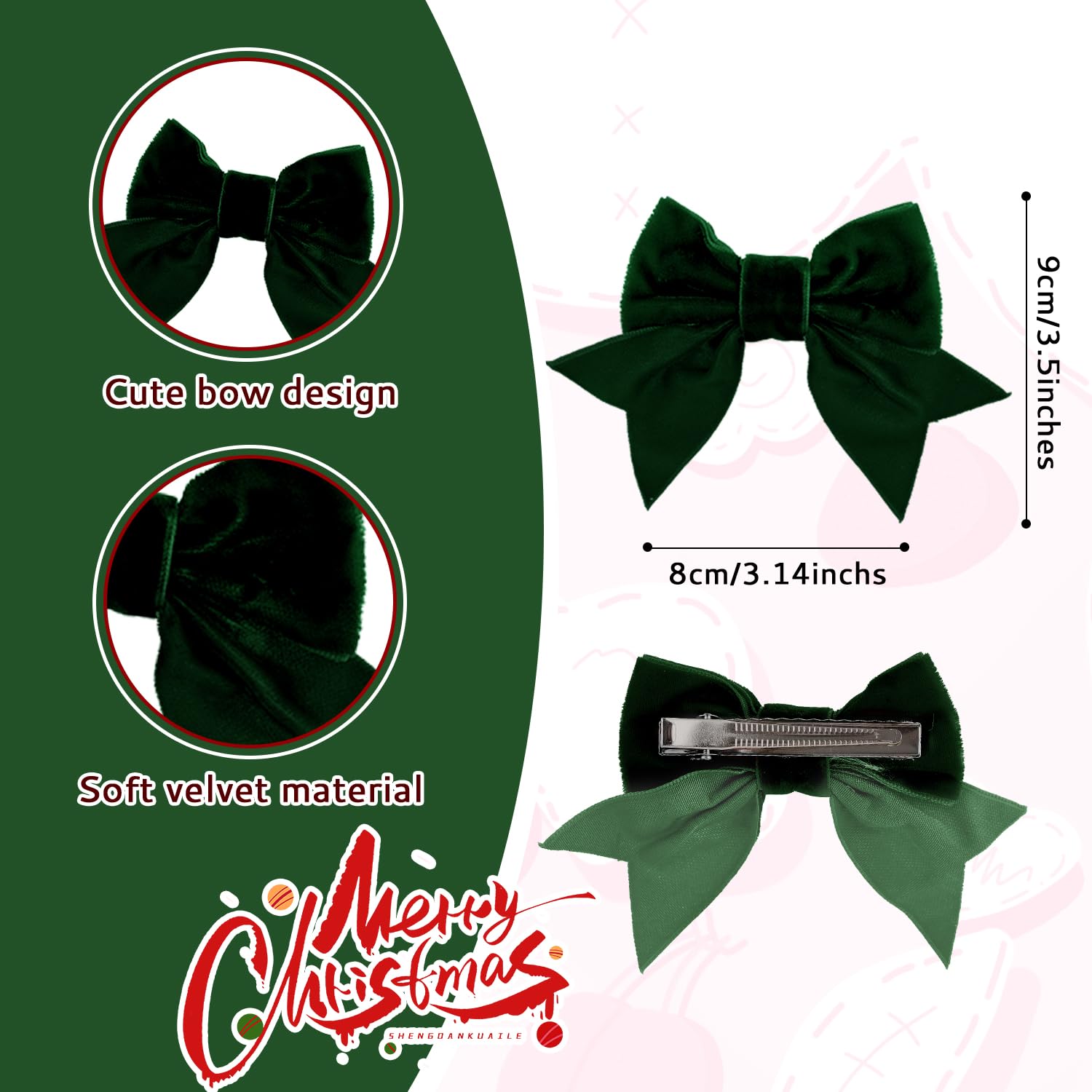 Baotongle velvet bow christmas-valentines gift: perfect for occasions.