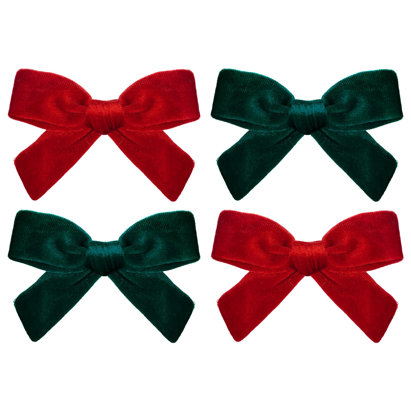baotongle velvet hair bow red clip ideal for quick toddler styling