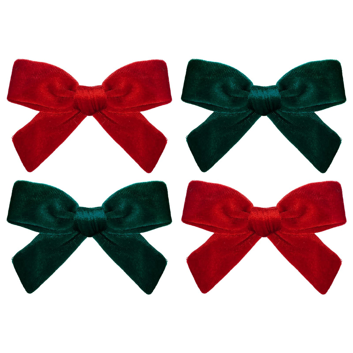 baotongle velvet hair bow red clip ideal for quick toddler styling