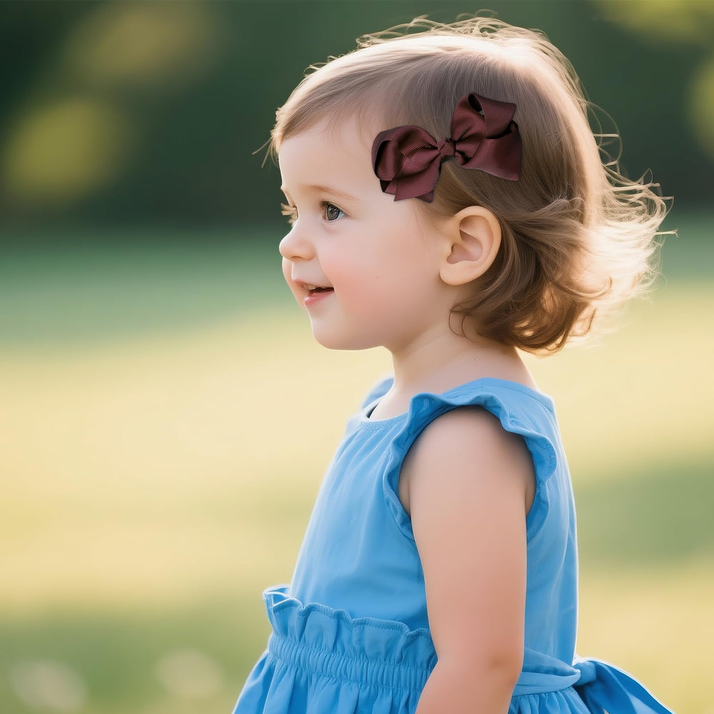 Baotongle wine red basic hair ties provide reliable daily hold
