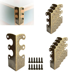 BAOTXHBR solid brass baseboard corner protector antique bronze guards furniture edges.