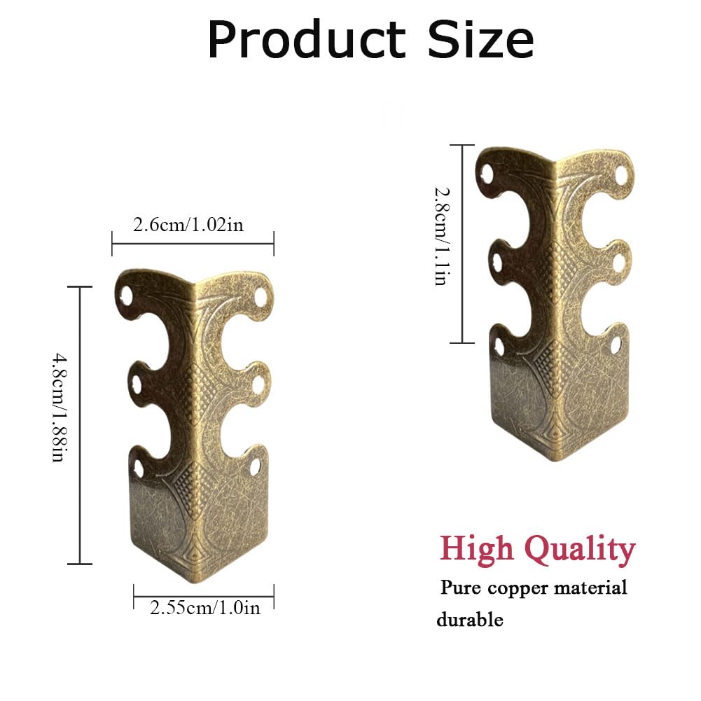 BAOTXHBR antique bronze corner protector covers damaged corners while adding vintage style.