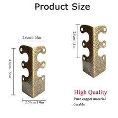 BAOTXHBR antique bronze corner protector covers damaged corners while adding vintage style.