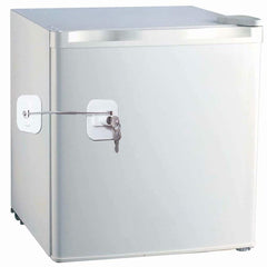 BAOWEIJD refrigerator lock adhesive pads shown for strong, reusable mounting on fridge doors.