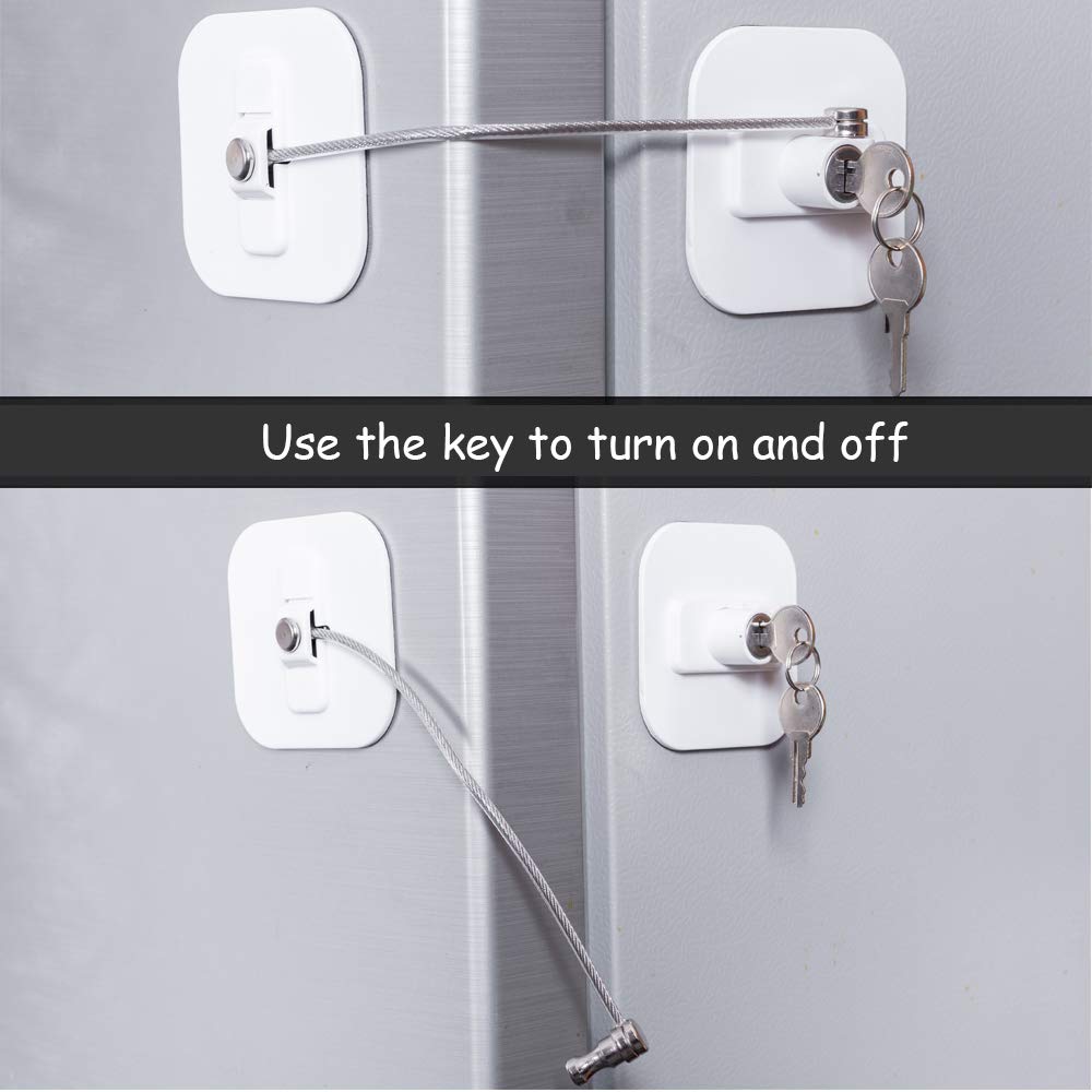 BAOWEIJD fridge lock keys close-up for reliable door locking