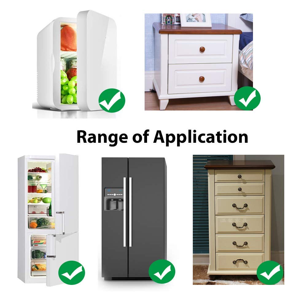 BAOWEIJD freezer lock enables safe storage with simple key turn.