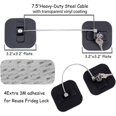 BAOWEIJD fridge lock in use demonstrates one-hand operation for quick access.