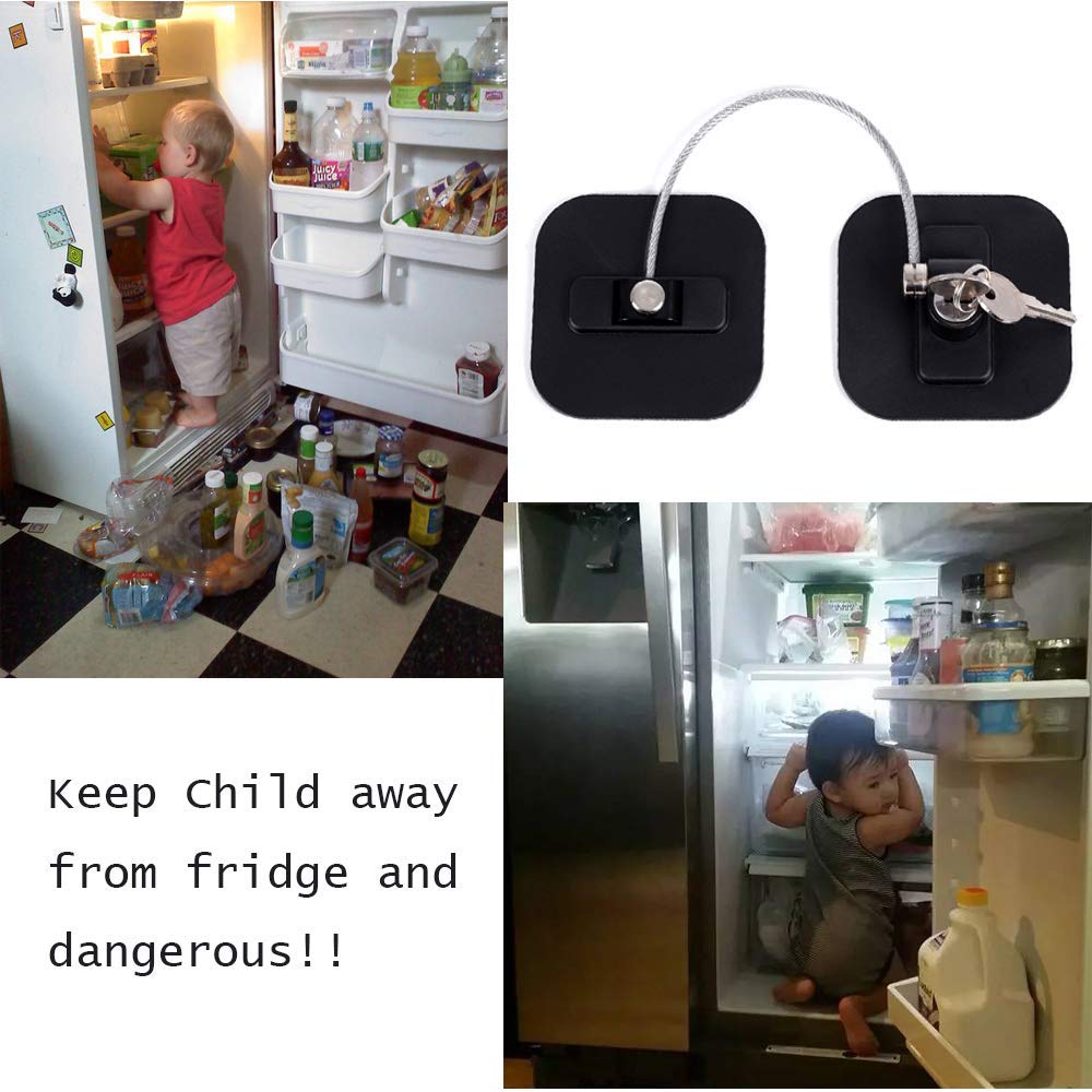 BAOWEIJD fridge lock keys included support easy re-access and peace of mind.