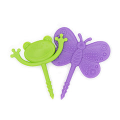 BapronBaby Garden Foodie Picks two pack frog and butterfly for self feeding