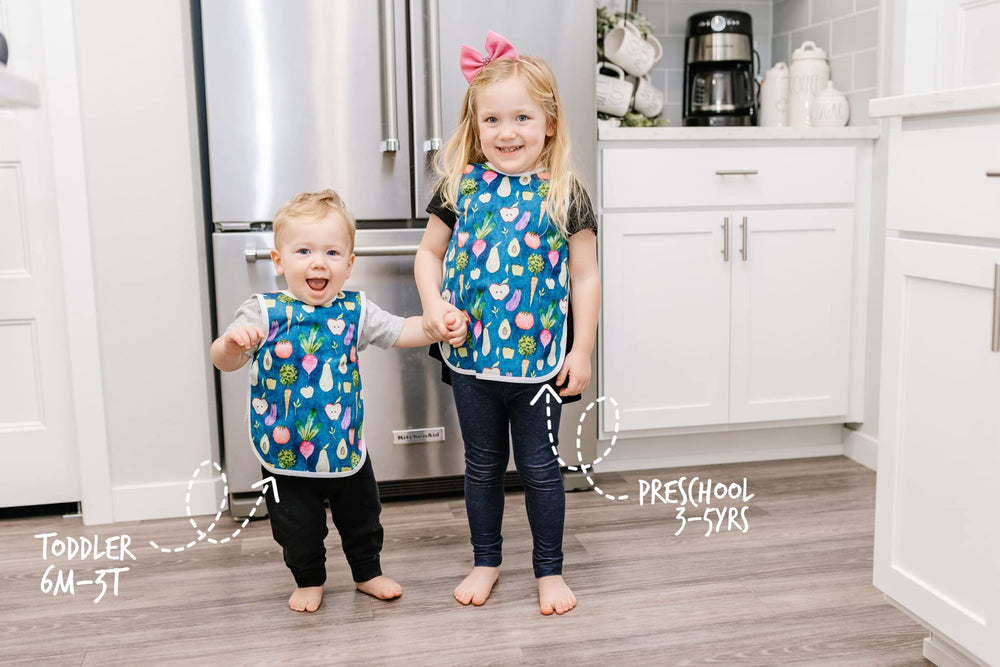 Durable BapronBaby fabric close-up shows waterproof layer staying intact during messy meals.