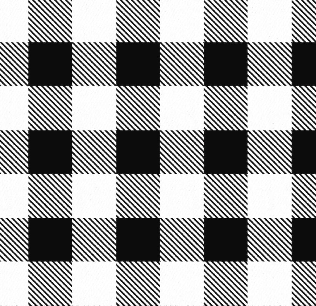 Travel-ready BapronBaby white buffalo plaid bapron folds compactly for daycare and travel.