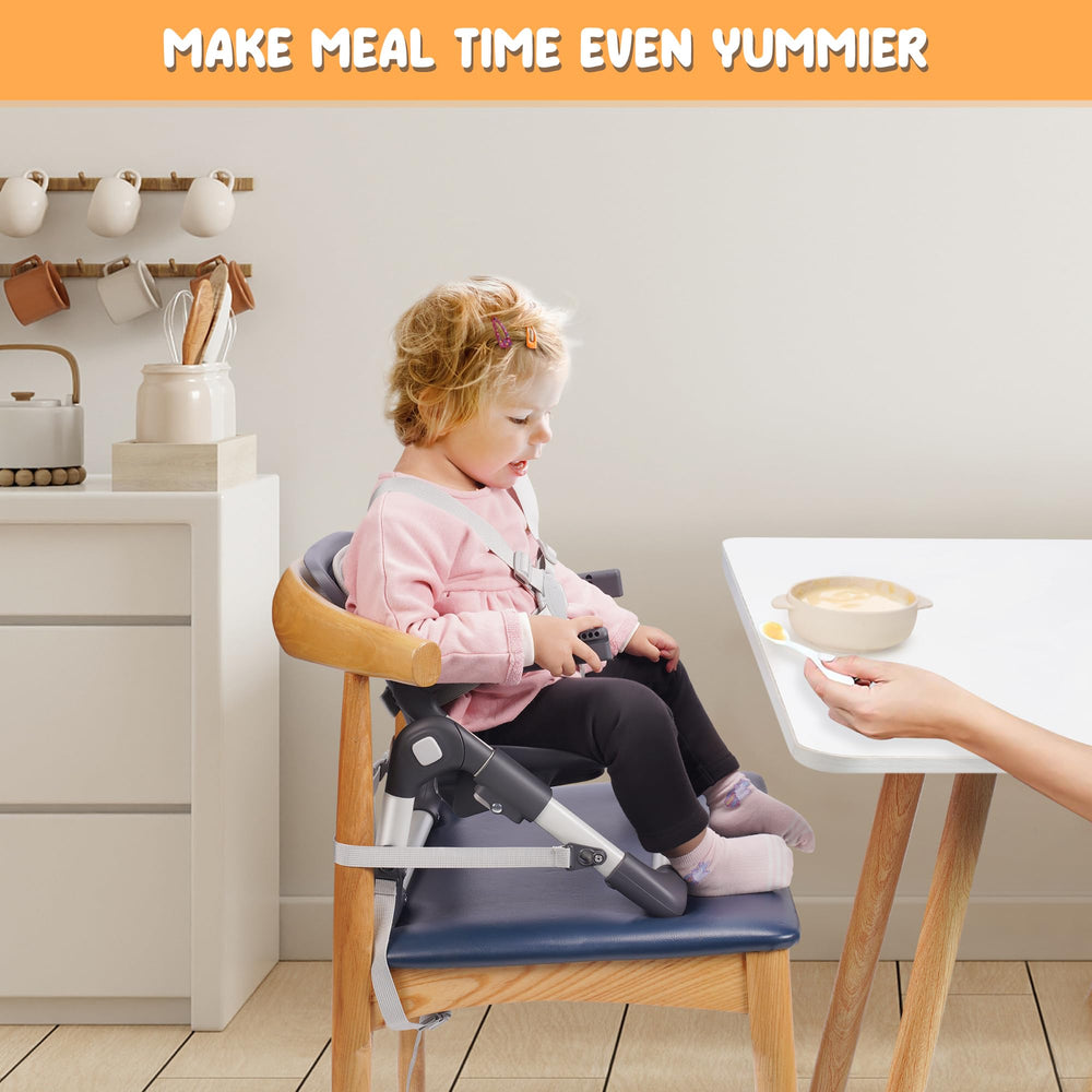 Bar Bear Booster Seat comes with BPA-free cushion for comfortable meals.