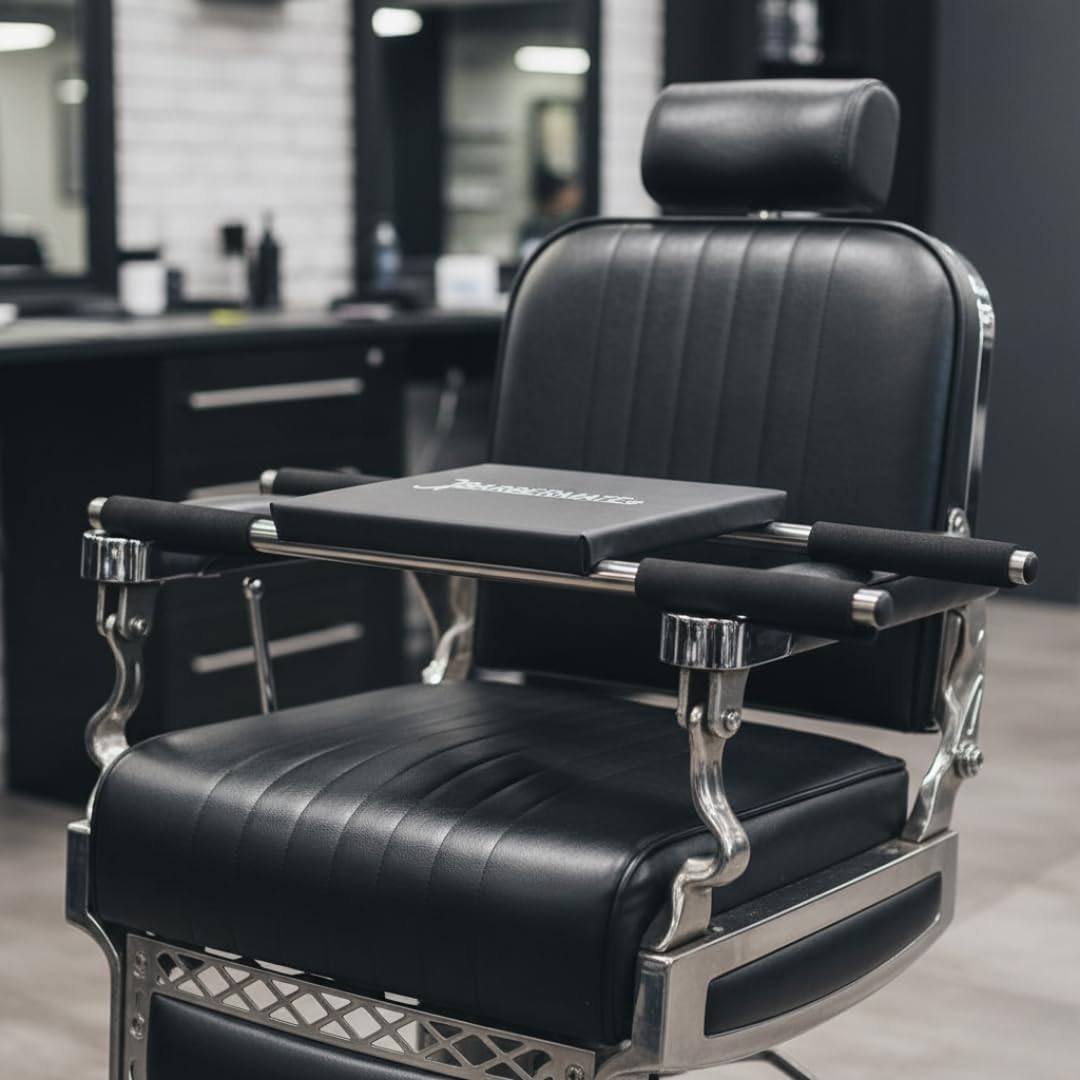 BarberMate Bar Style Child Seat features straight arms that resist bending for reliable seating.