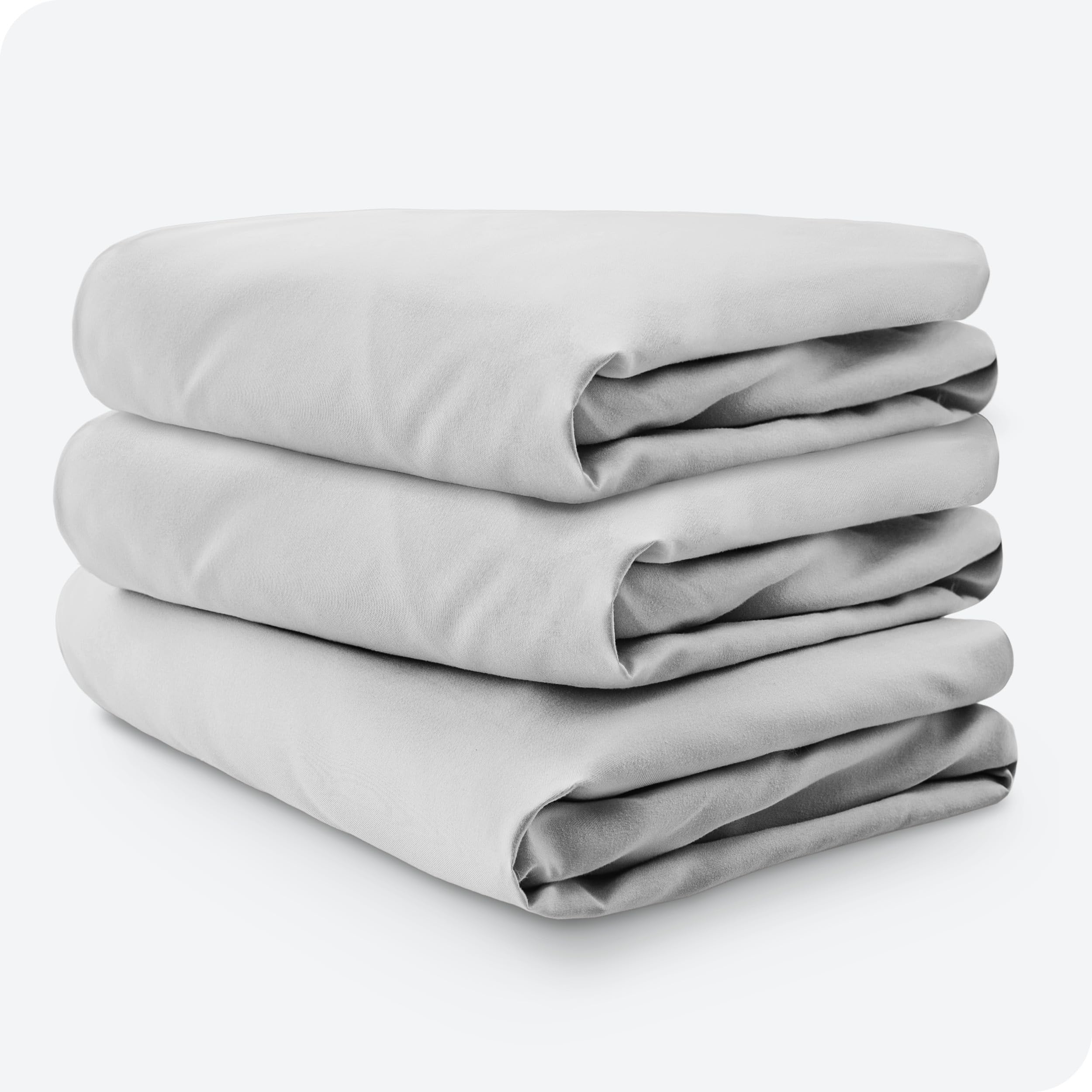 Bare Home cloud-grey sheet in nursery setup suitable for nap-time and bedtime