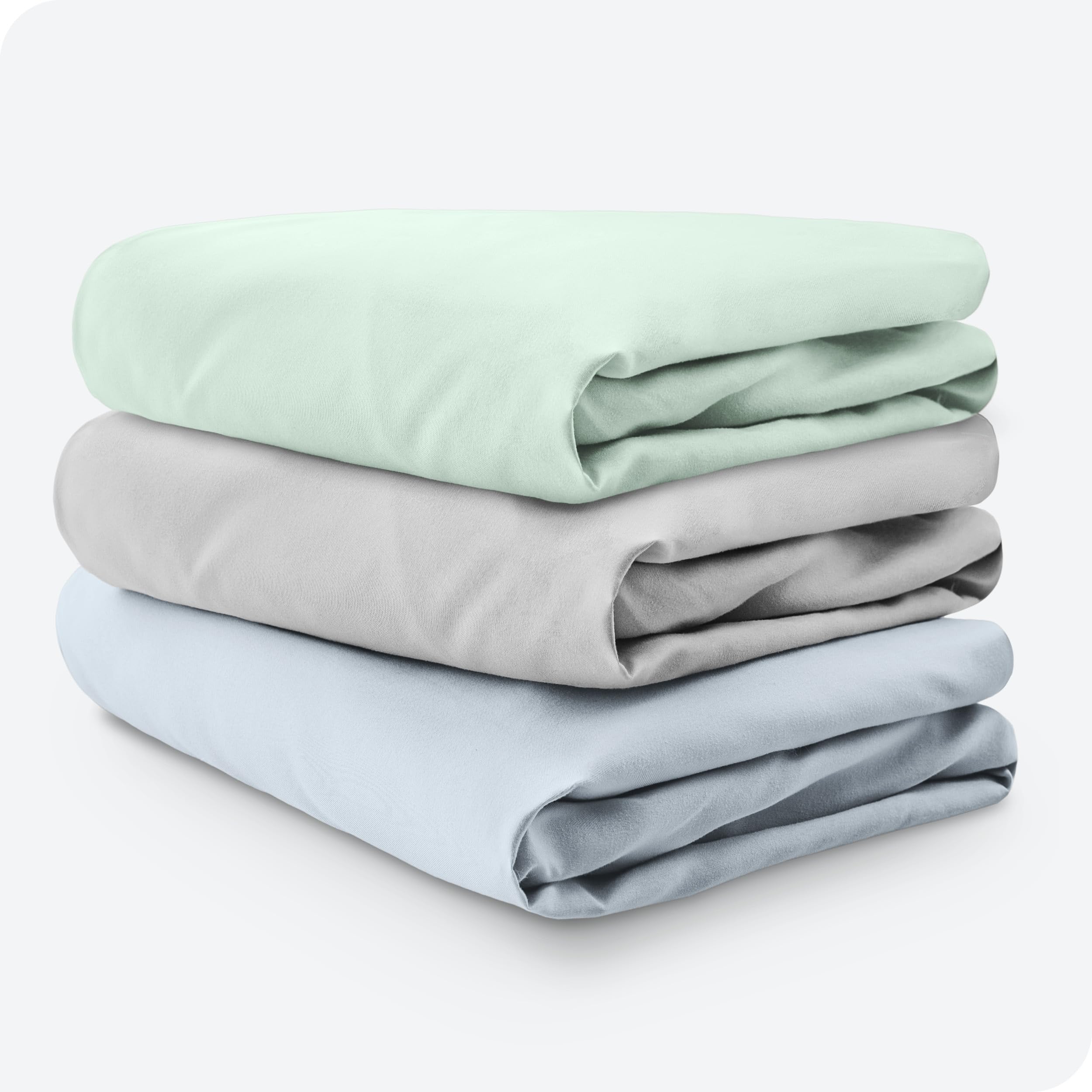 Bare Home 3-pack shown on mattress for quick setup.