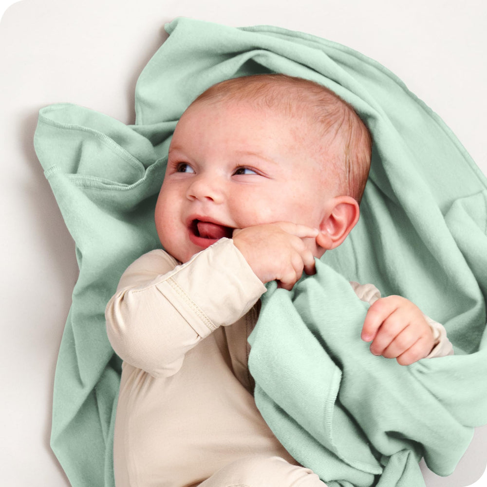 Bare Home 6-pack mint blankets folded for cozy snuggles and warmth.