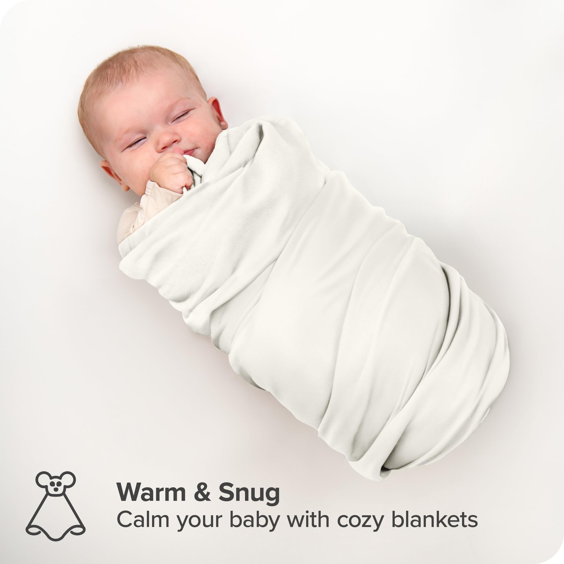 Bare Home cream flannel blanket in nursery, versatile for daily use.