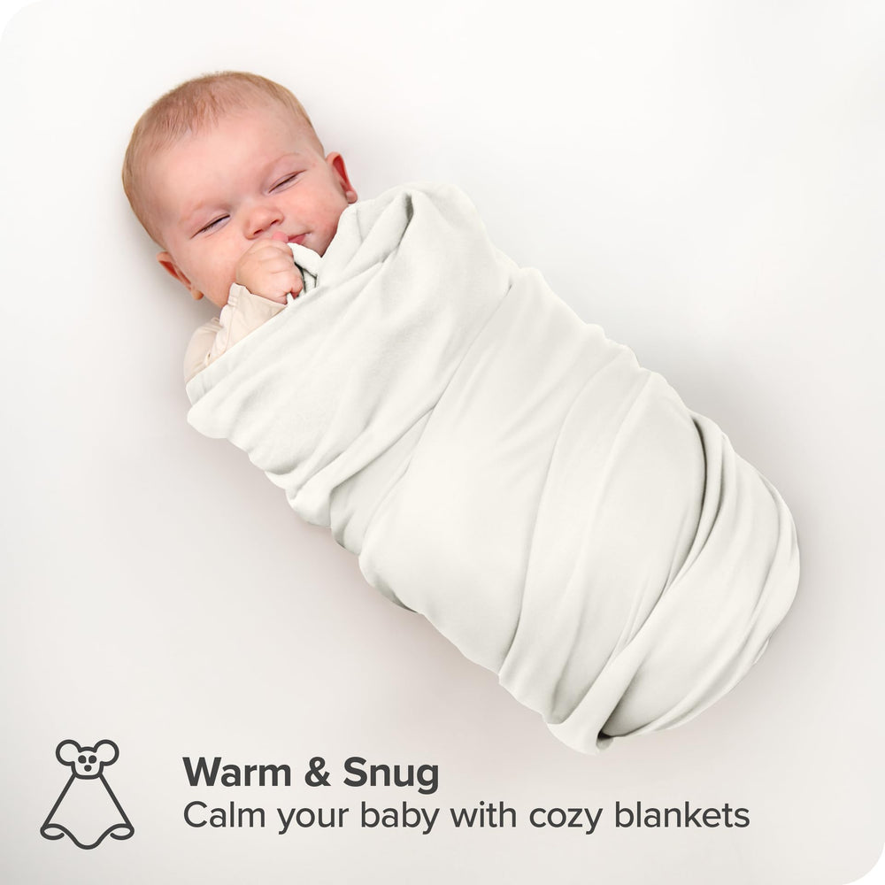 Bare Home cream flannel blanket in nursery, versatile for daily use.