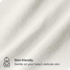 Bare Home receiving blanket cream during nap time for calming comfort.
