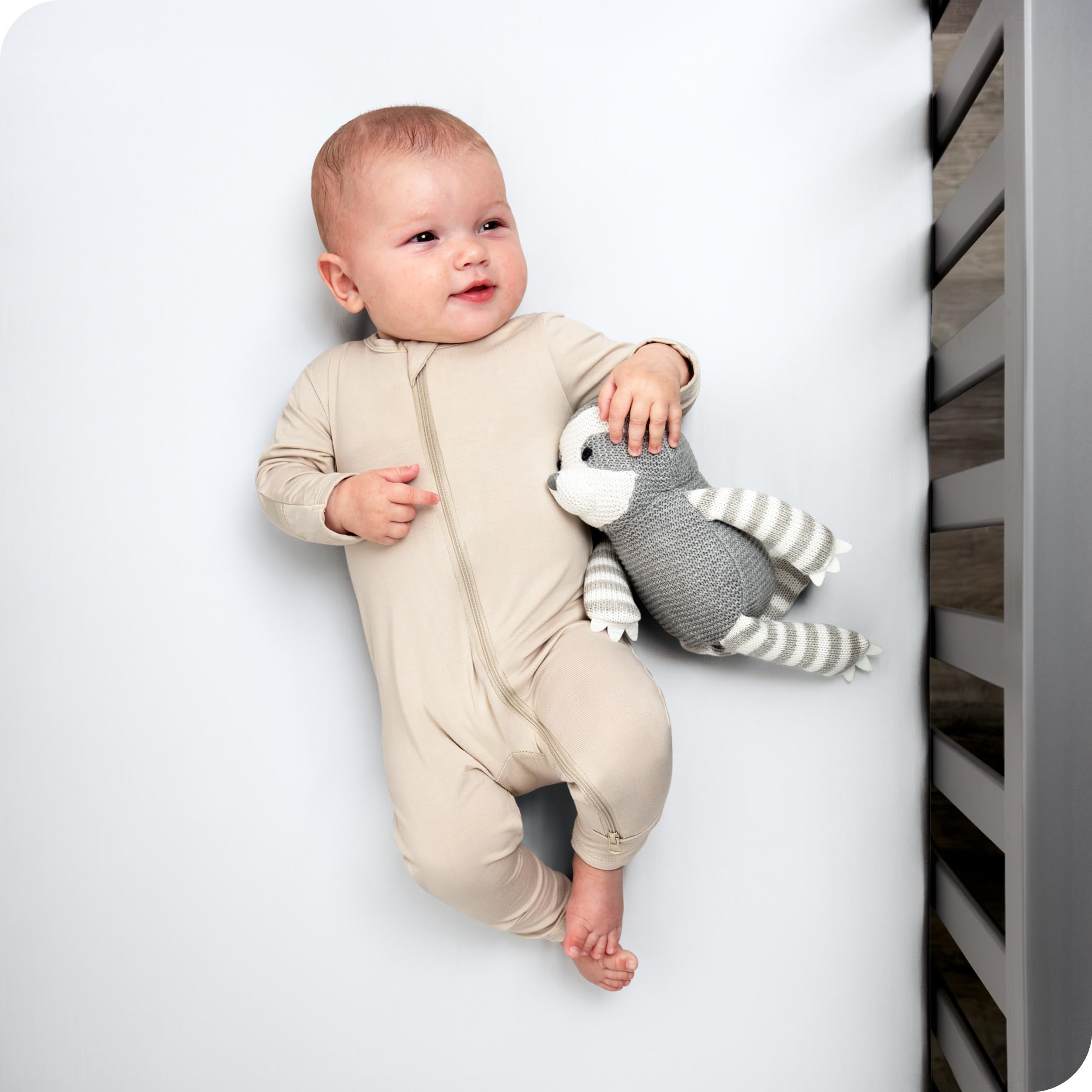 Bare Home microfiber close-up reveals ultra-soft, baby-friendly finish.