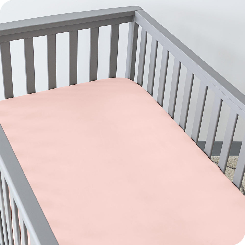 Bare Home soft breathable microfiber crib sheet for baby comfort