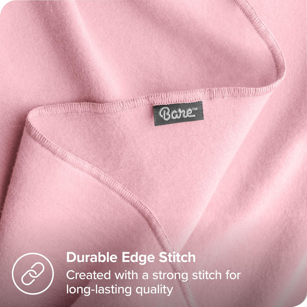 Bare Home flannel receiving blanket draped over baby for soothing comfort