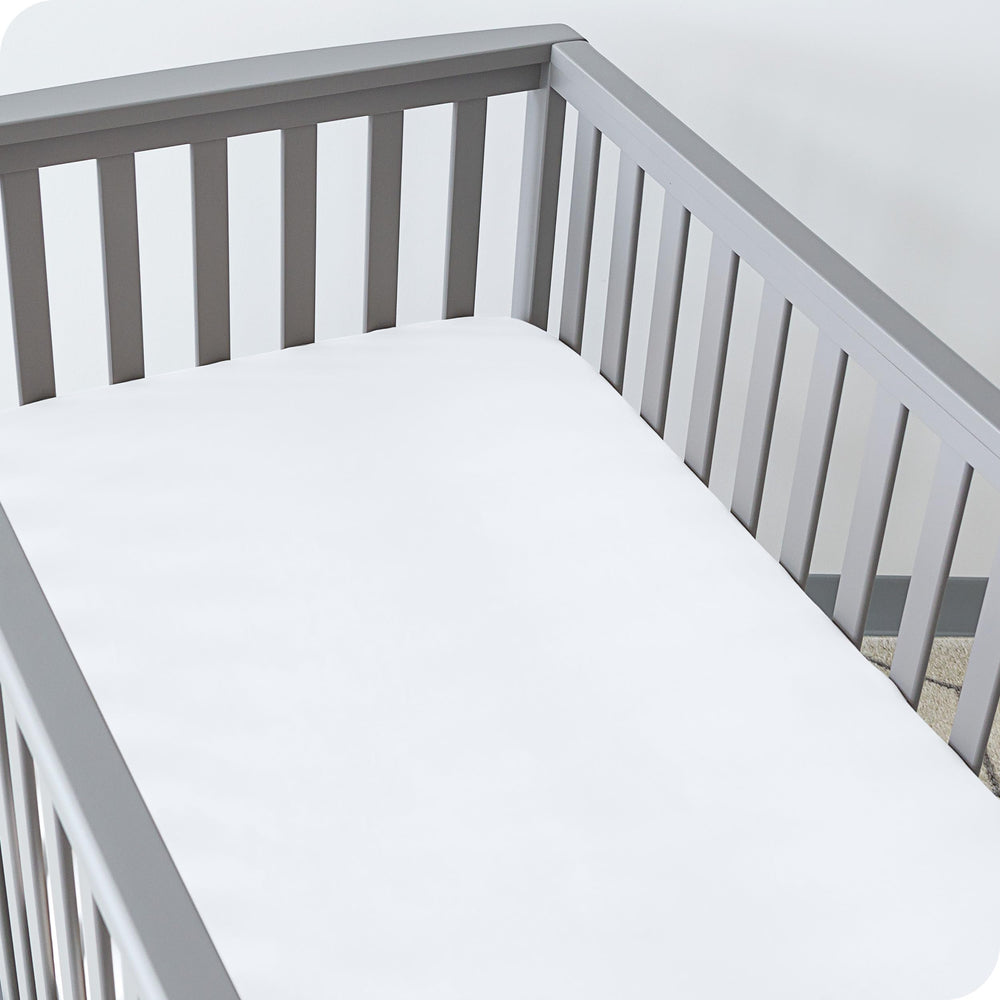 Bare Home crib sheets are machine washable for quick, easy cleanups.