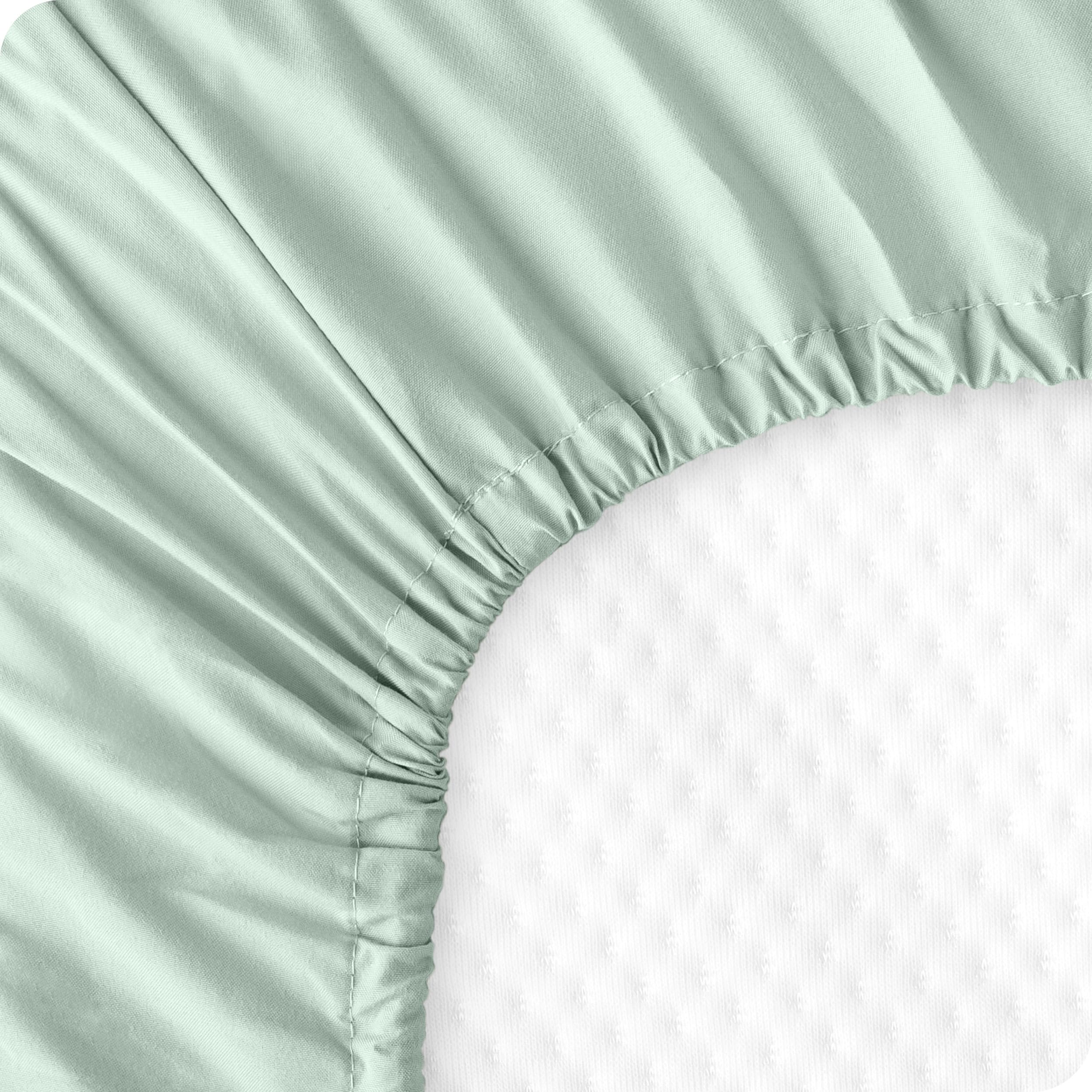 Bare Home machine-washable crib sheets simplify nursery laundry and care.