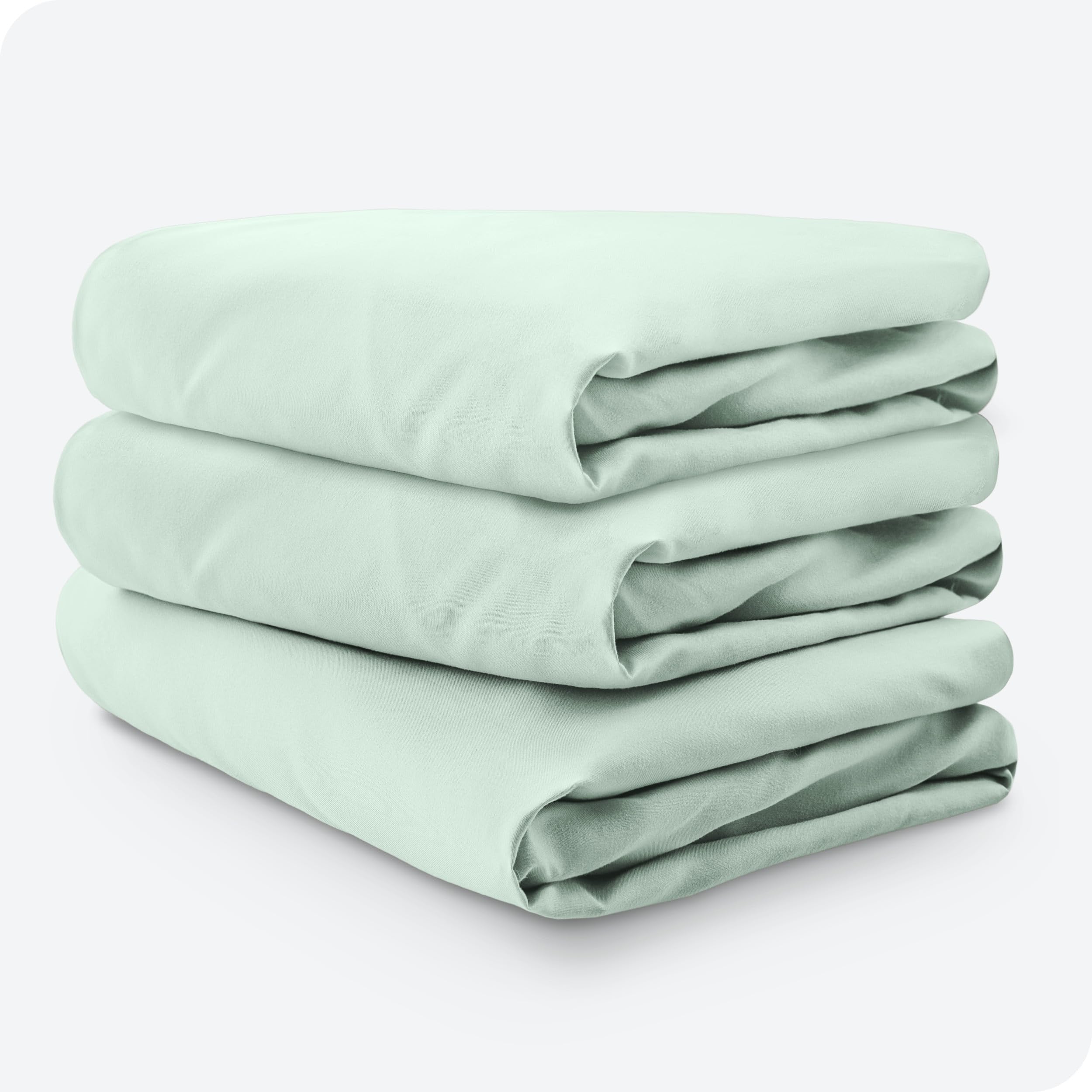 Bare Home Spring Mint nursery setup with soft focus showing calming color in a baby's room.