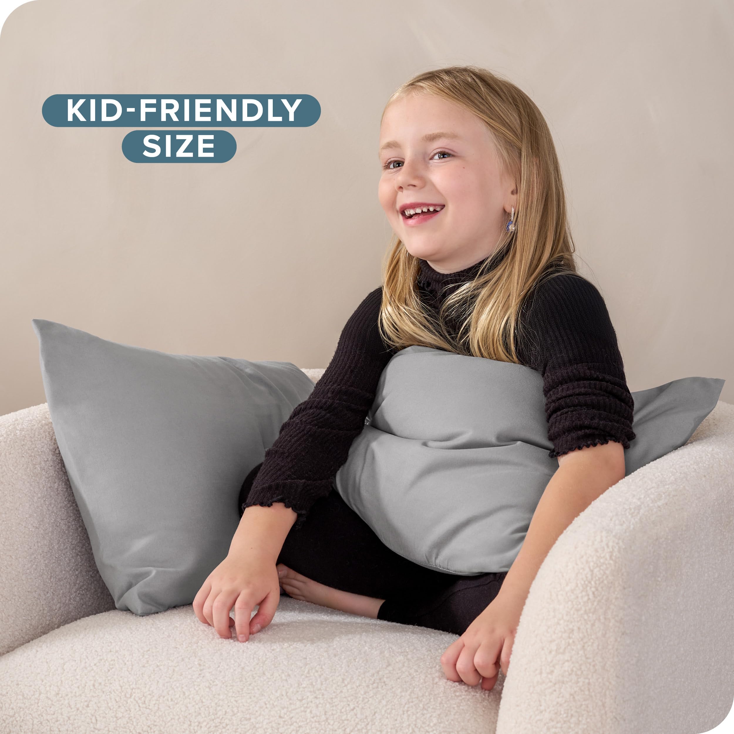 Bare Home toddler pillowcase 2-pack double-brushed finish highlights comfort and cooling feel