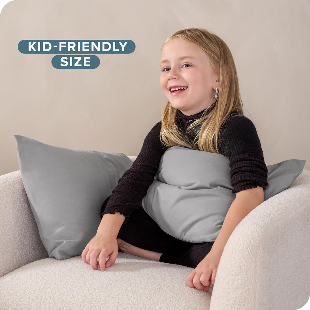 Bare Home toddler pillowcase 2-pack double-brushed finish highlights comfort and cooling feel