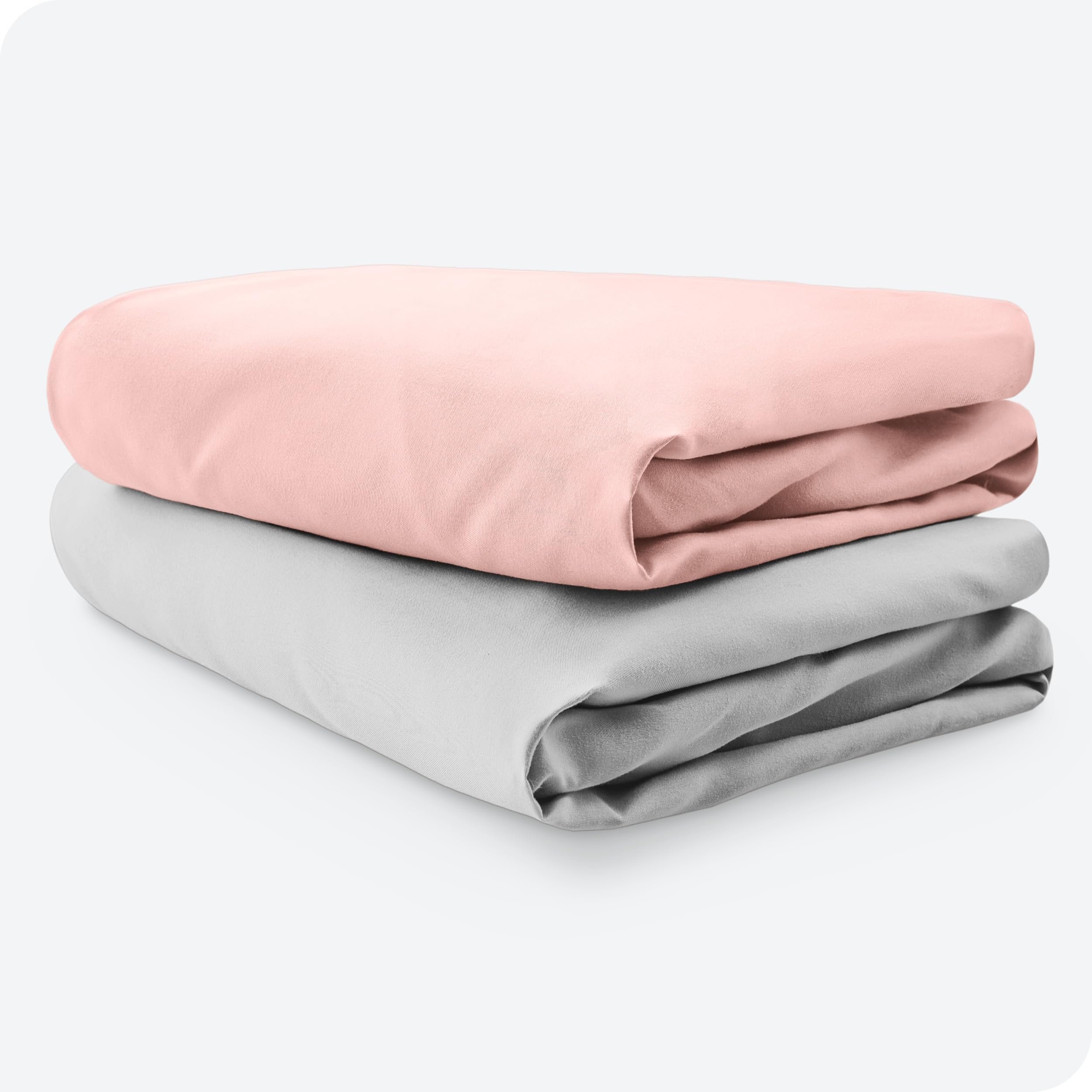 Bare Home two-pack crib sheets keep a fresh set ready for use.