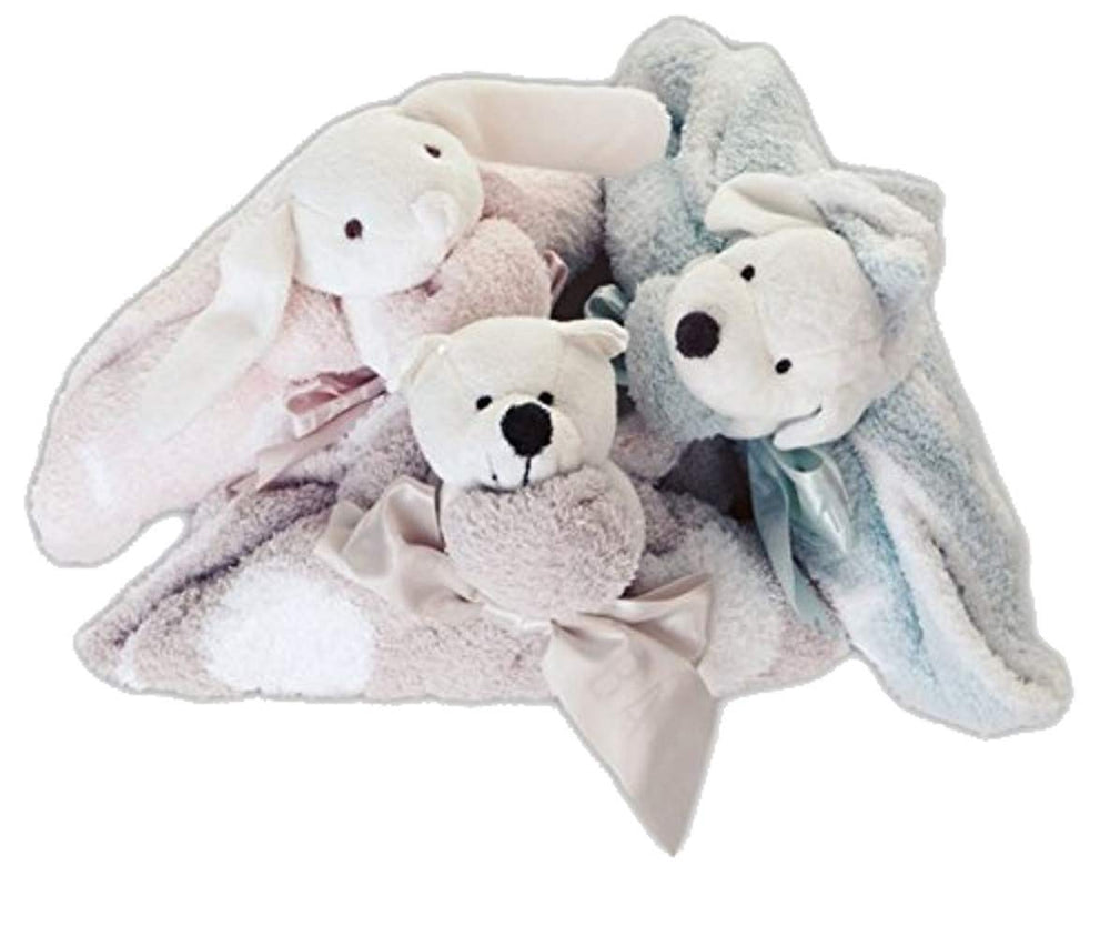 Barefoot Dreams CozyChic Dream Buddie plush and blanket detail for cozy naps