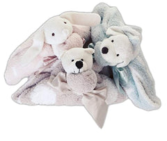 Barefoot Dreams CozyChic Dream Buddie plush and blanket detail for cozy naps