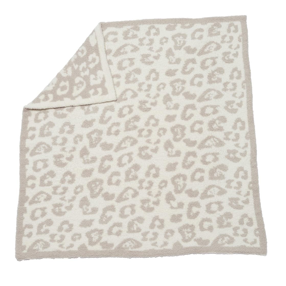 Barefoot Dreams CozyChic baby blanket with wild print; plush warmth for snuggly moments.