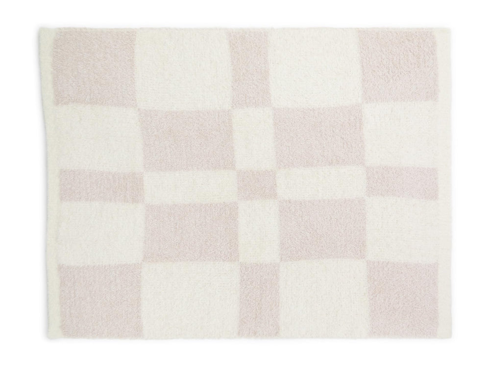 Barefoot Dreams CozyChic stroller blanket on baby showcases soft high-pile fabric for cozy outings