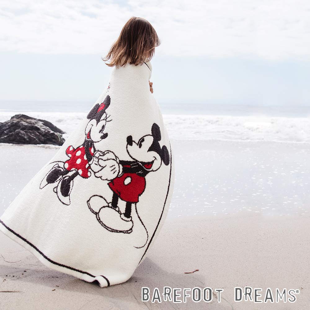 Barefoot Dreams CozyChic Disney blanket knit-detail showcases hi-lo stitch for textured tactile comfort.